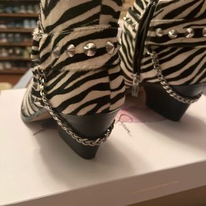 Jessica Simpson Zebra booties